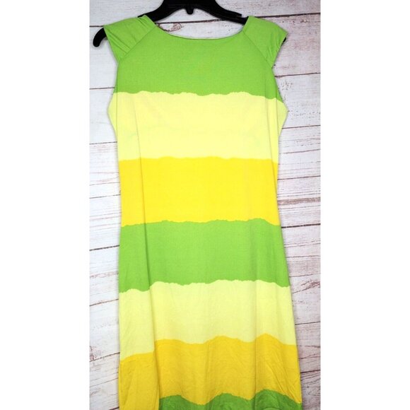 Rare Club Style Yellow Polyester Spandex Fitted Nightgown/Leisure Dress Size 8 - Picture 15 of 15